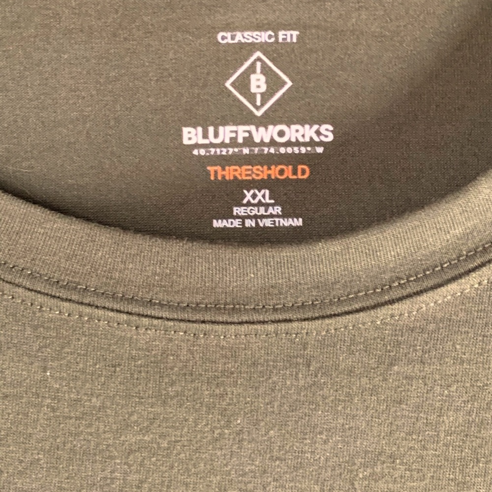 BluffWorks Crew Neck Long Sleeve Shirt Size XXL